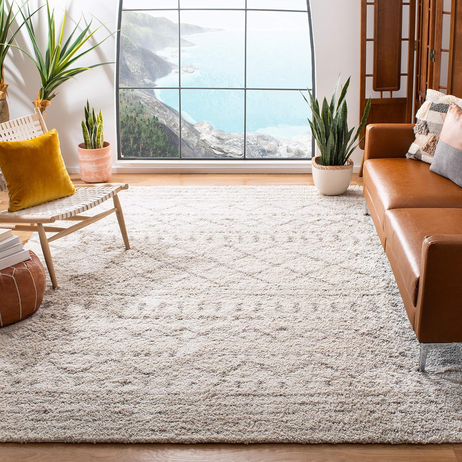 Area Rug - 8' x 10', Ivory & Beige