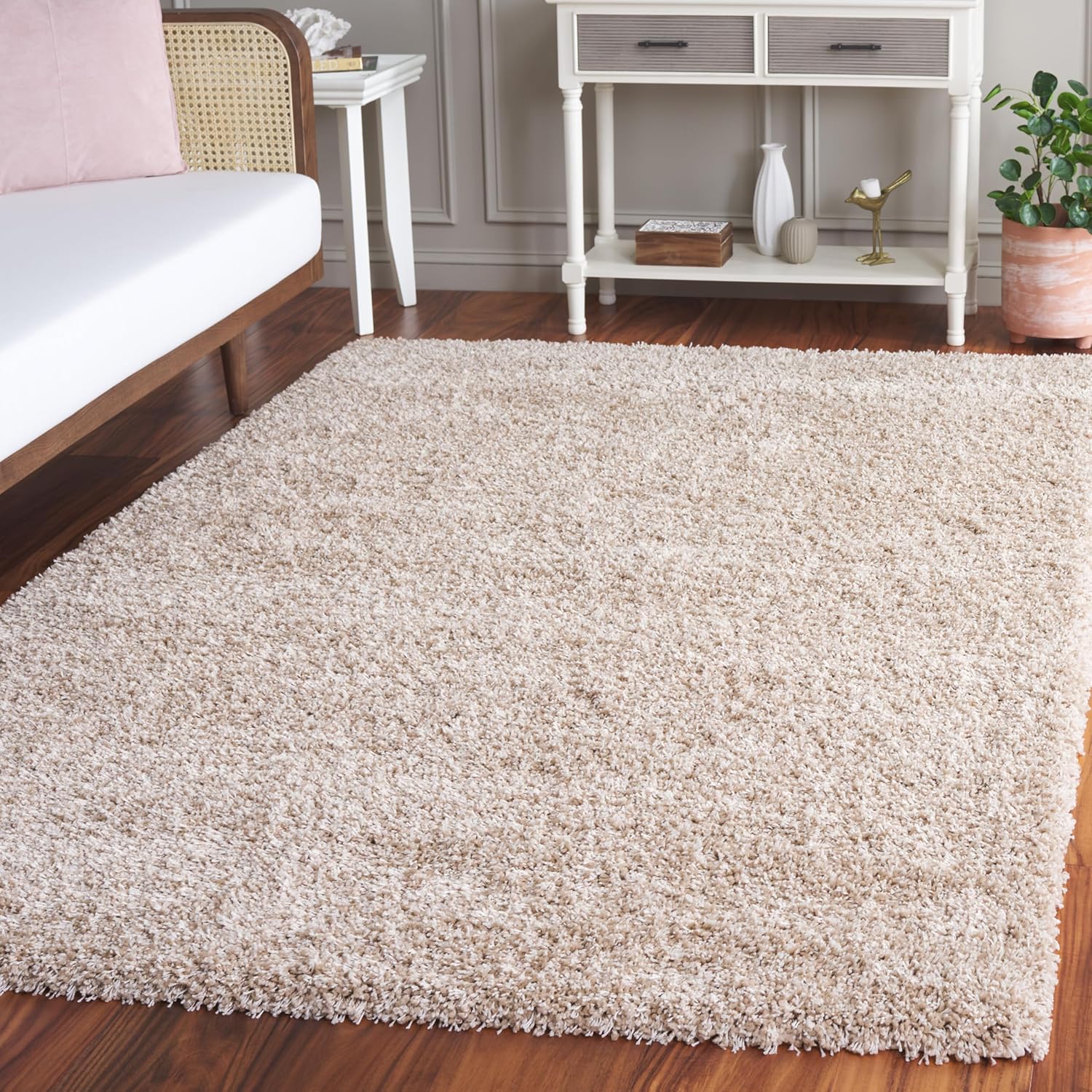 Area Rug - 5'3" x 7'6", Beige, Non-Shedding