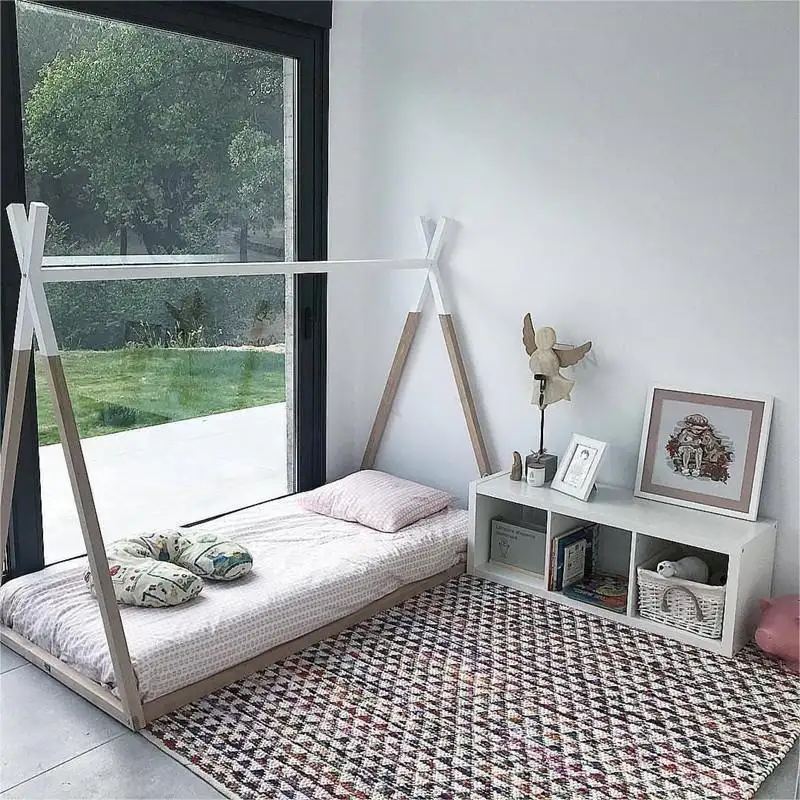 Comfortable Solid Wooden Toddler Bed