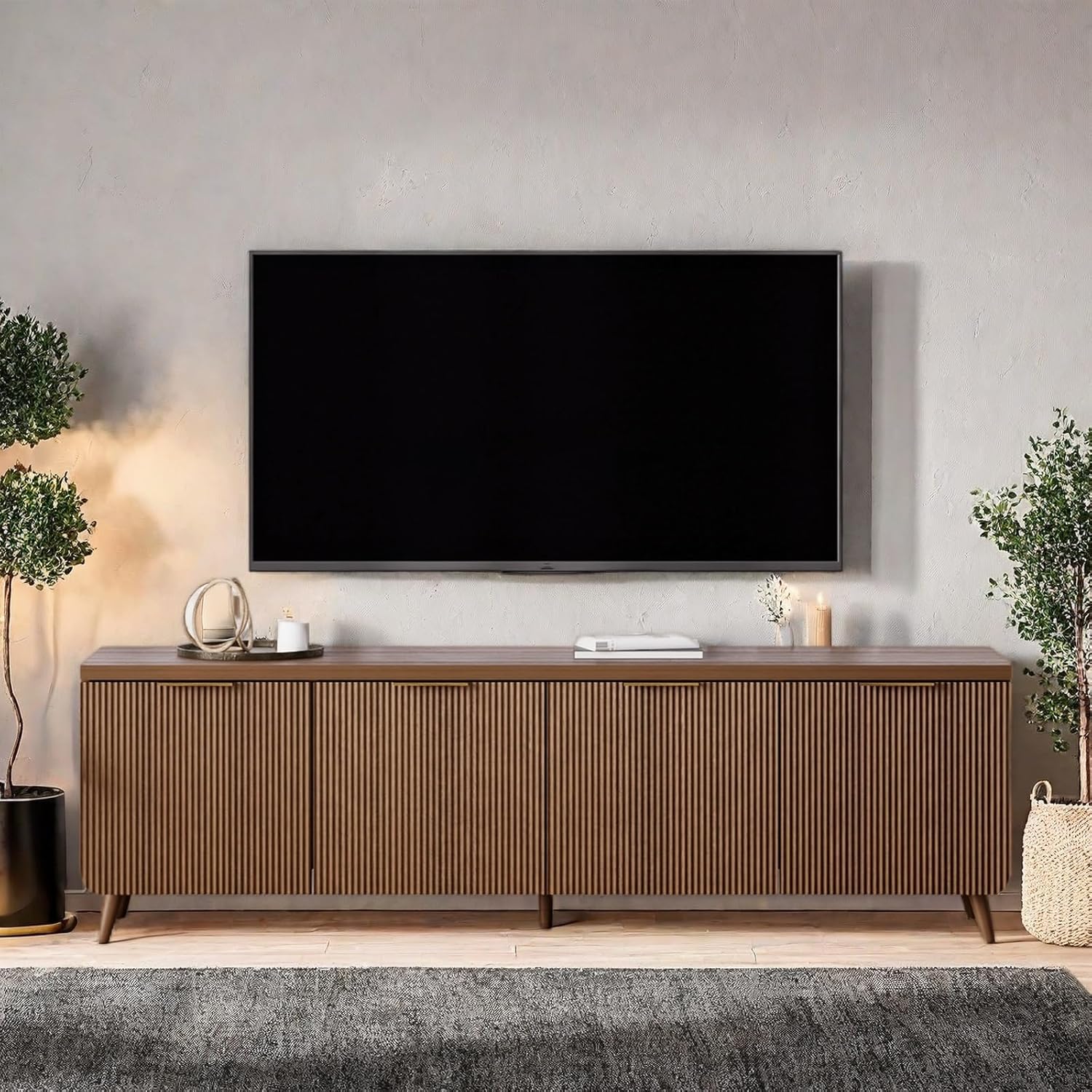 TV Stand, Entertainment Center for Up to 60” TVs