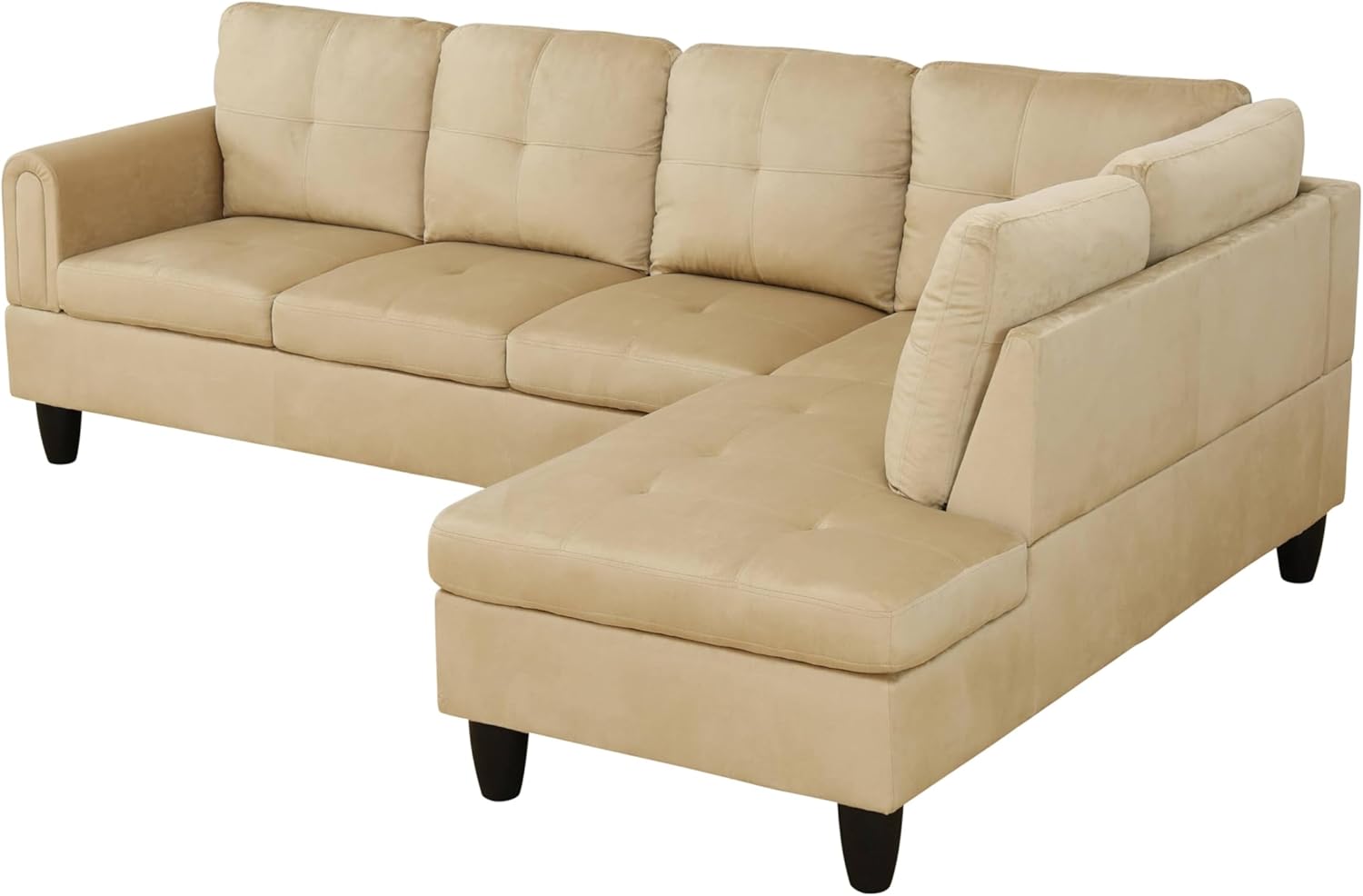 Modular Sectional Sofa with Ottoman Storage 4 Seat